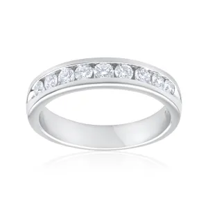 1/2 Carat Flawless Cut 18ct White Gold Diamond Ring