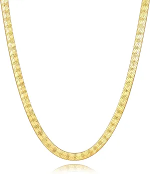 14K Gold Chain for Women 14K Gold Necklaces for Women Trendy Non Tarnish Golden Necklace Mens Golden Chains Necklace Starry Touch, Endless Charm Snake Diamond Cut Chain Necklaces 16-24IN
