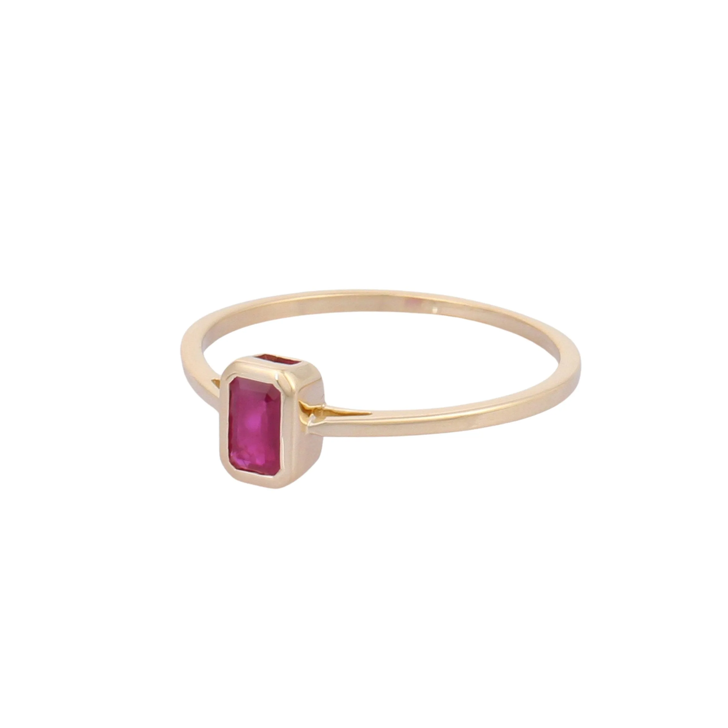 14K Gold Ruby Ring