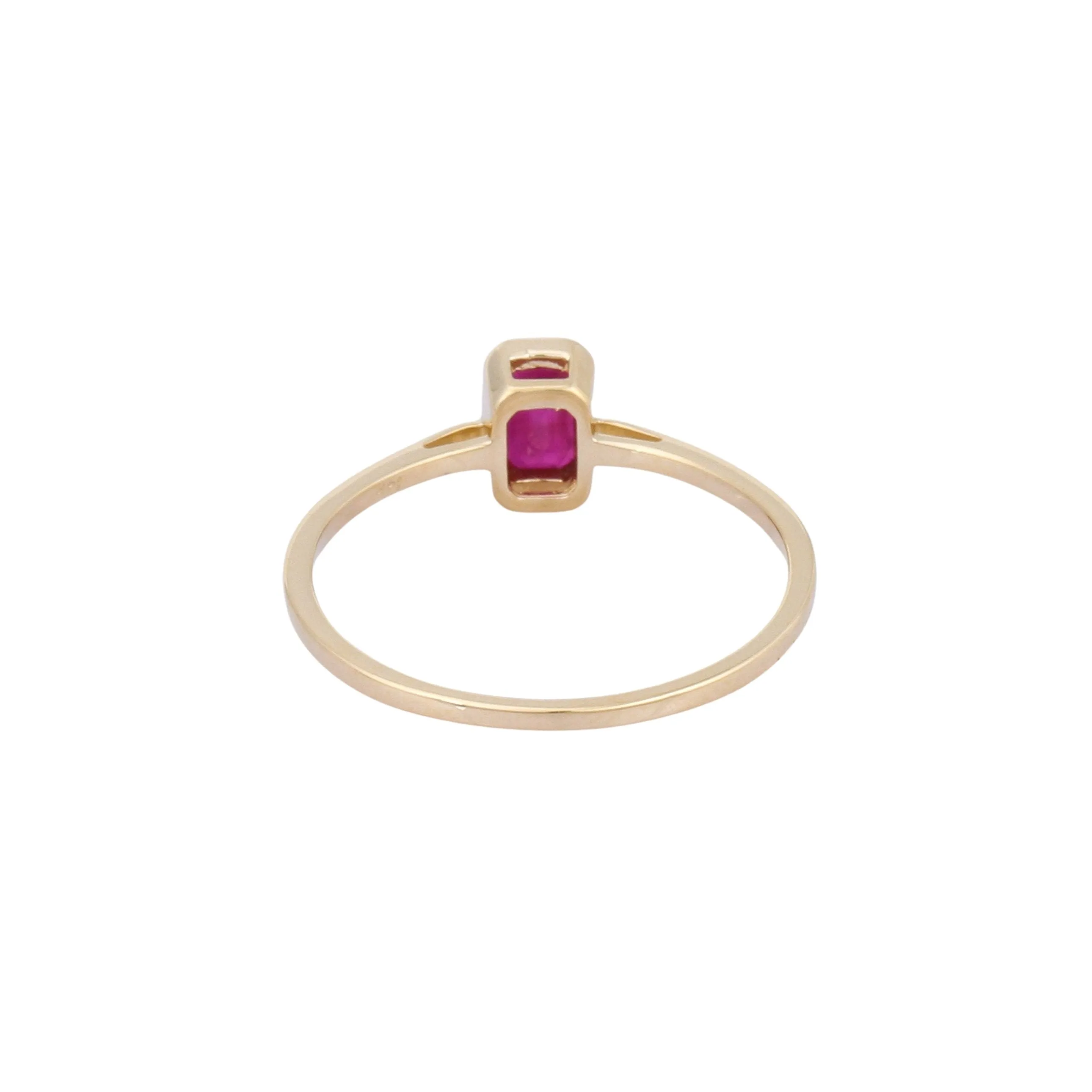 14K Gold Ruby Ring