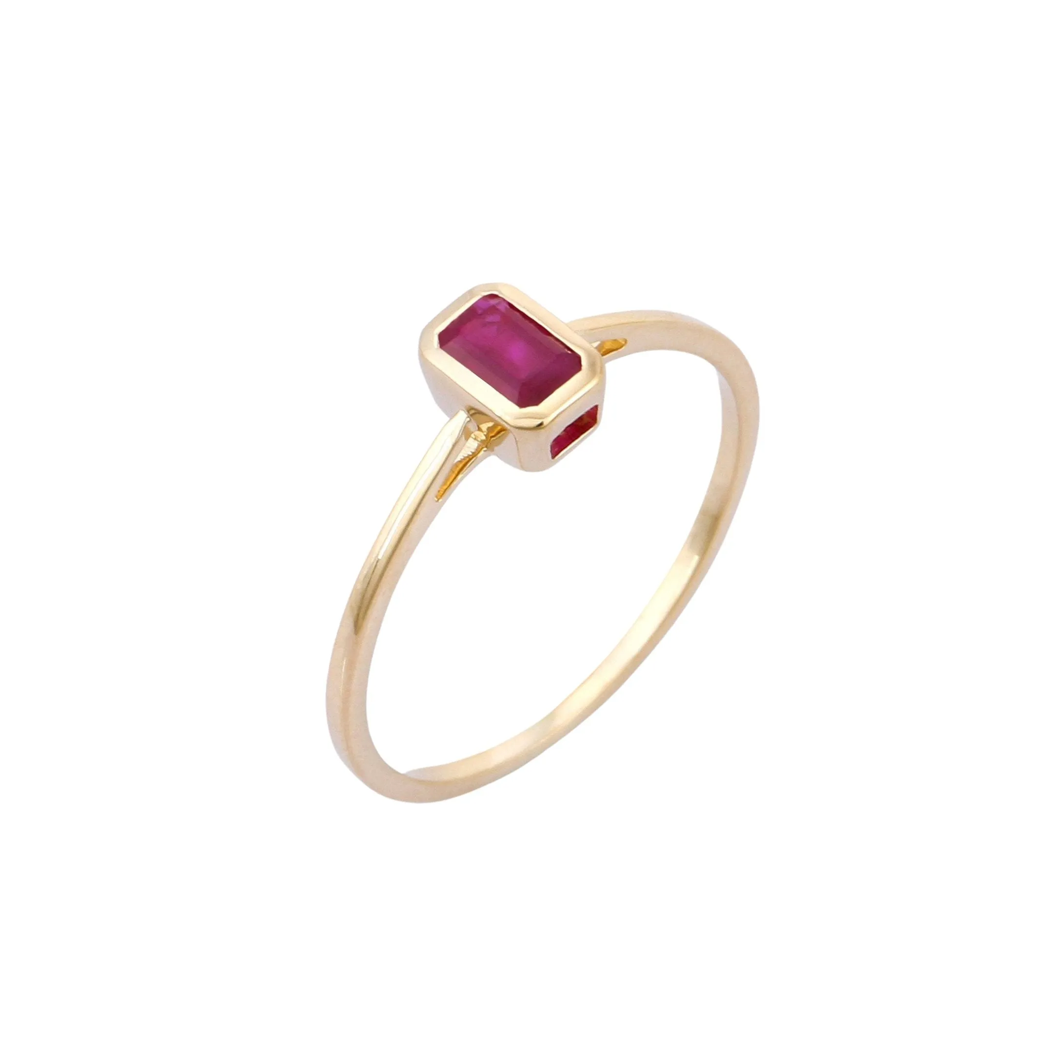 14K Gold Ruby Ring