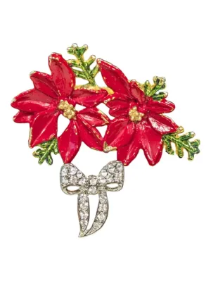 2 Holiday Pins Vintage