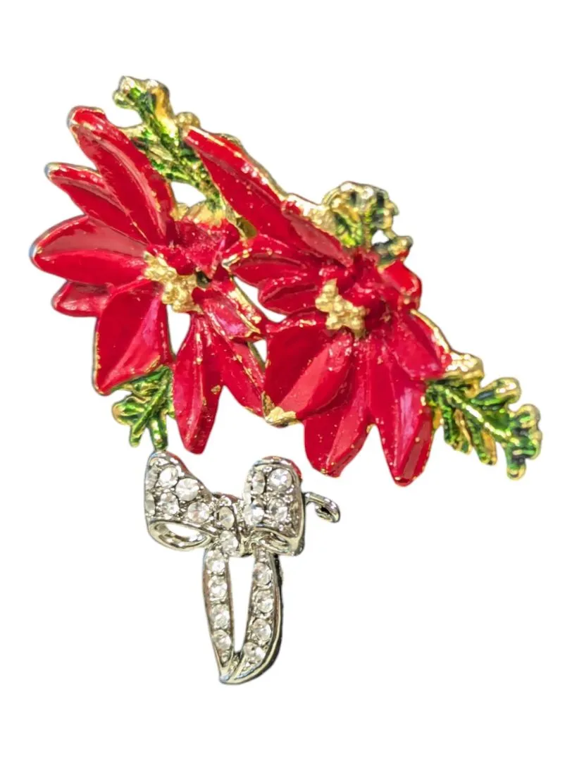 2 Holiday Pins Vintage