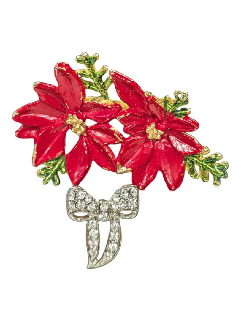 2 Holiday Pins Vintage