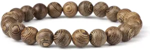 6 8 10 12mm wooden beads bracelets men elastic buddhist prayer bracelets & bangles handmade women yoga