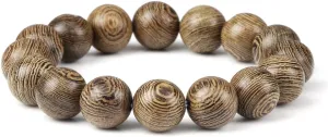 6 8 10 12mm wooden beads bracelets men elastic buddhist prayer bracelets & bangles handmade women yoga