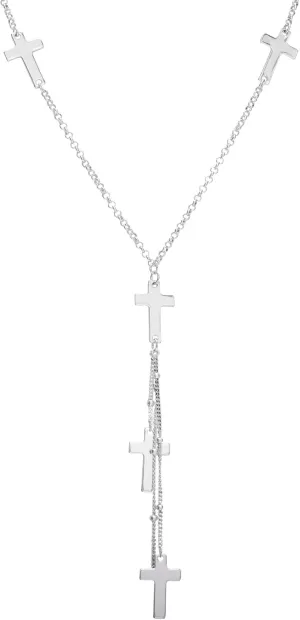 925 Sterling Silver Jewelry of Faith Cross and Ankh Necklaces