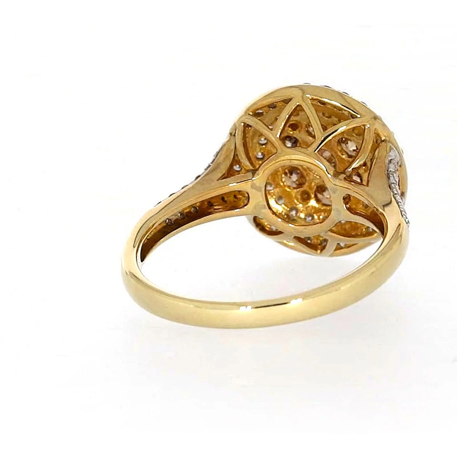 9ct Yellow Gold Round Brilliant Cut with 1 CARAT tw of Diamonds Ring