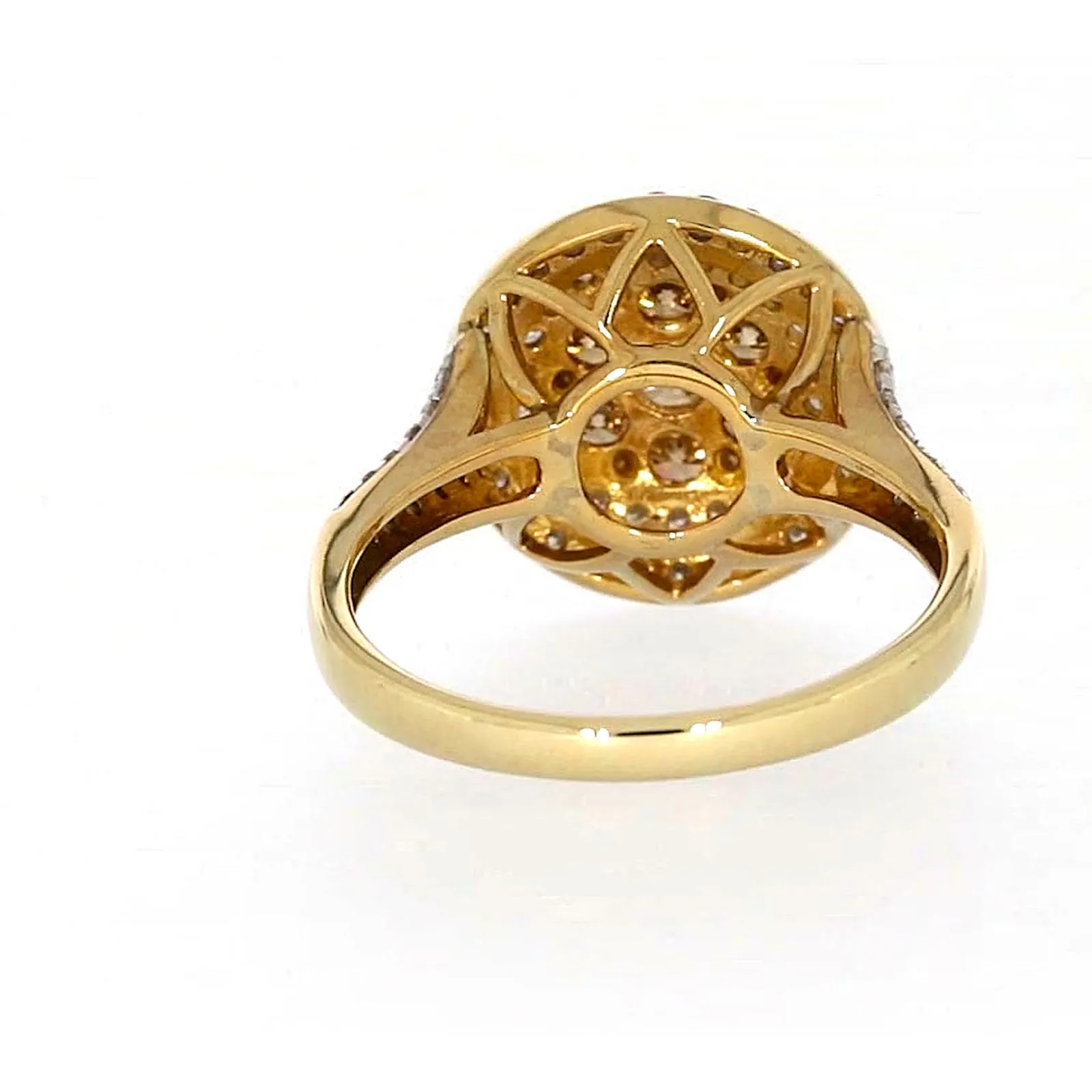 9ct Yellow Gold Round Brilliant Cut with 1 CARAT tw of Diamonds Ring
