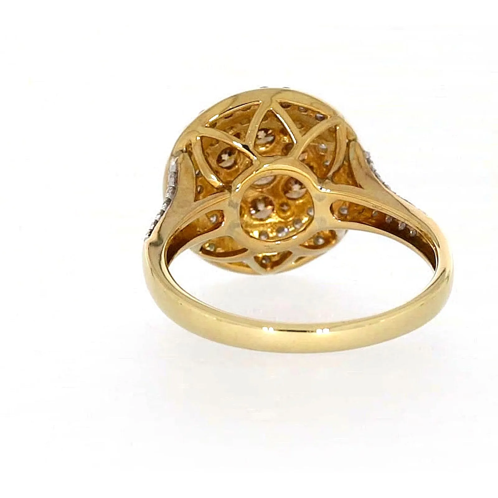 9ct Yellow Gold Round Brilliant Cut with 1 CARAT tw of Diamonds Ring