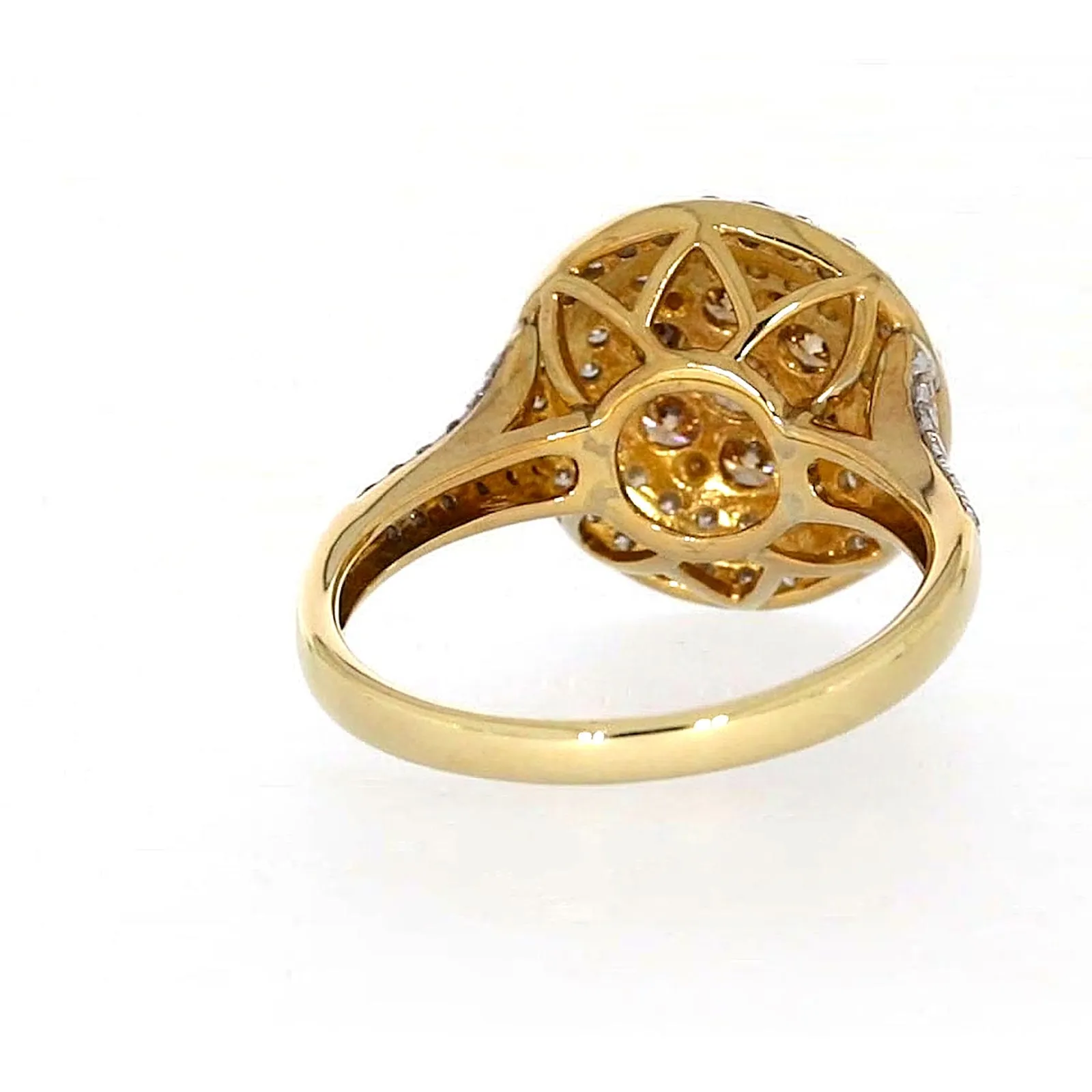 9ct Yellow Gold Round Brilliant Cut with 1 CARAT tw of Diamonds Ring
