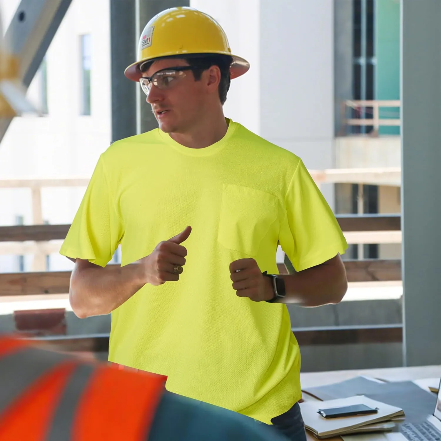 A-SAFETY High Visibility Safety Customize Logo Long Sleev T-Shirt (XS-6XL)