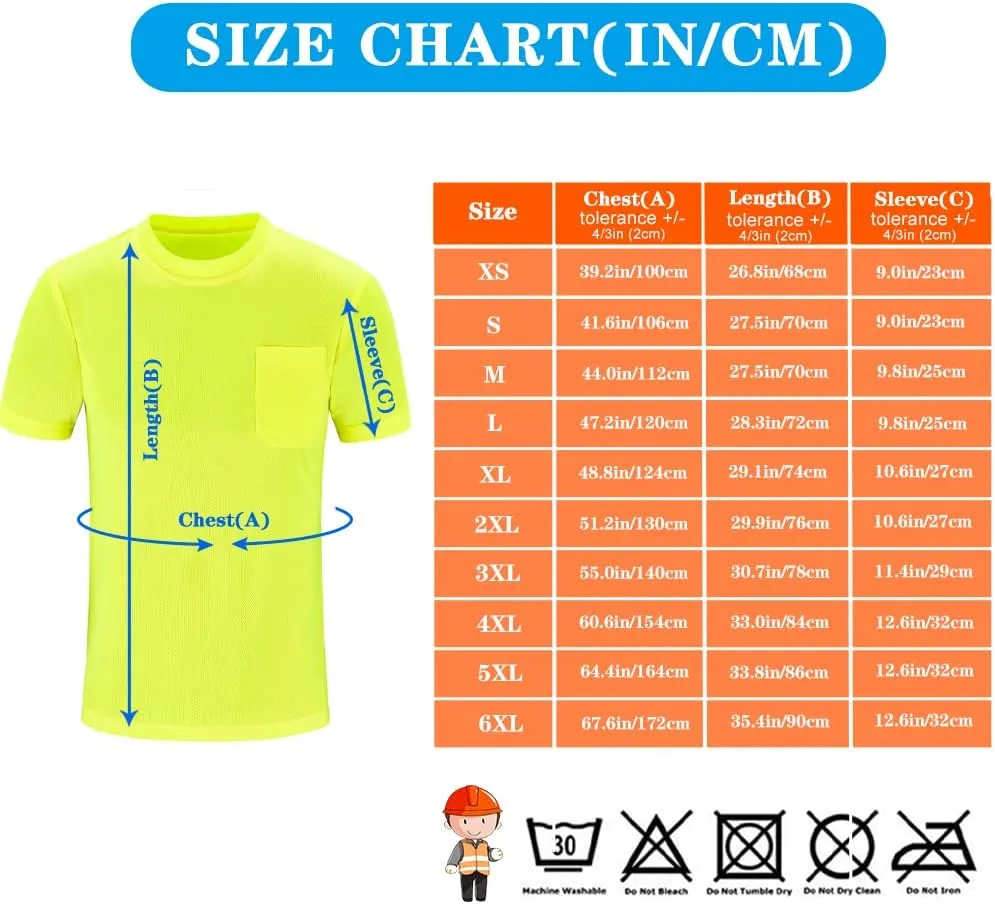 A-SAFETY High Visibility Safety Customize Logo Long Sleev T-Shirt (XS-6XL)