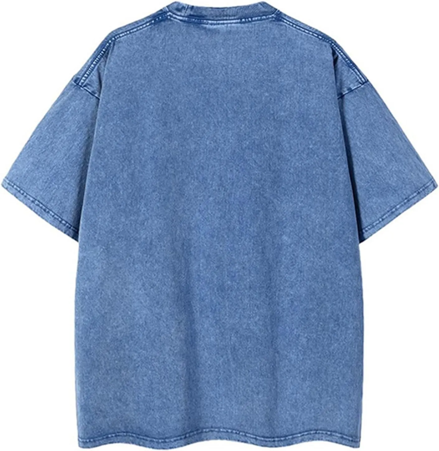 Acid Wash Tshirt Men,Men's Cotton T-Shirts,Streetwear Baggy Washed Unisex Tops,Acid Wash Casual Hip Hop Tops