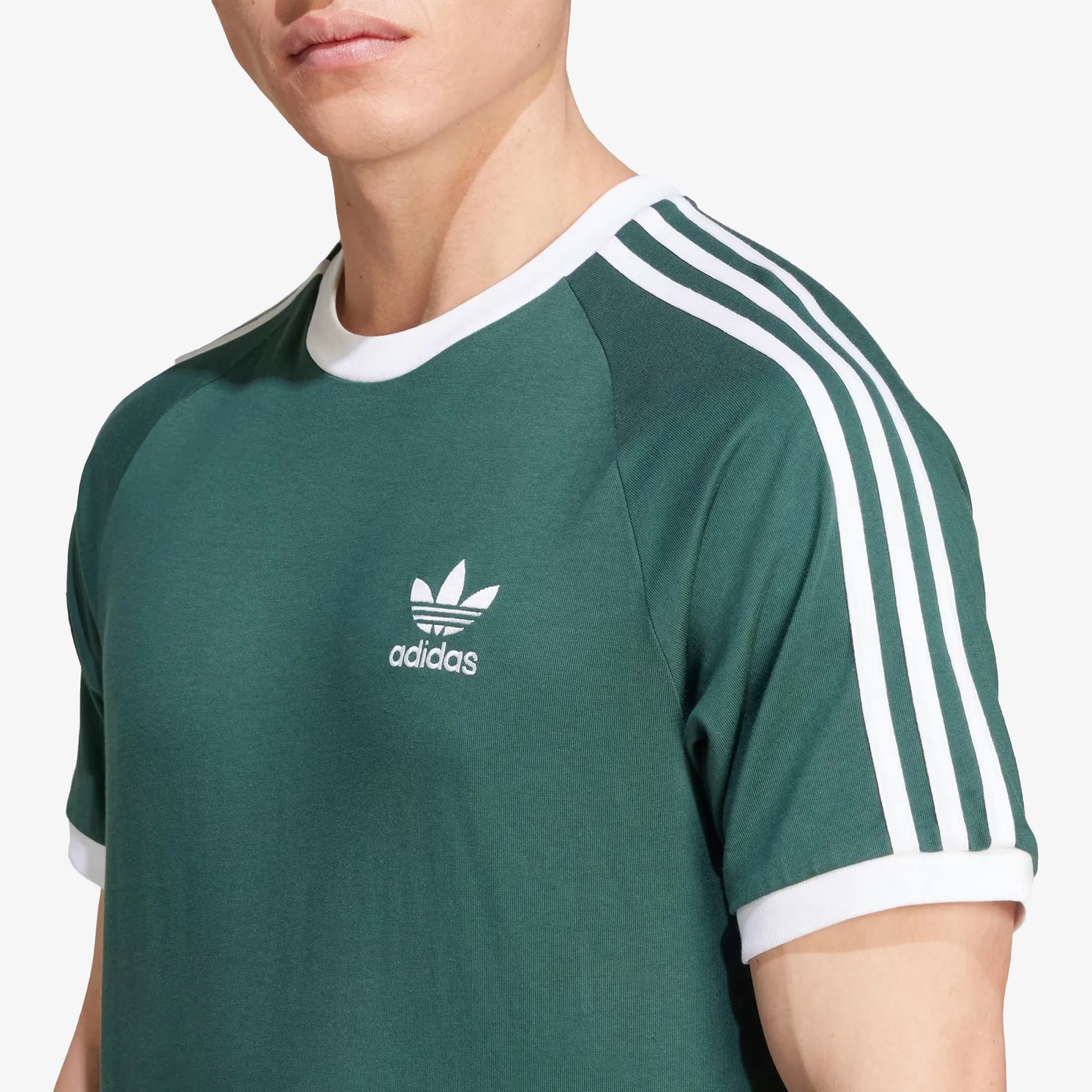 ADIDAS ORIGINALS | 3-STRIPES TEE { MINERAL GREEN