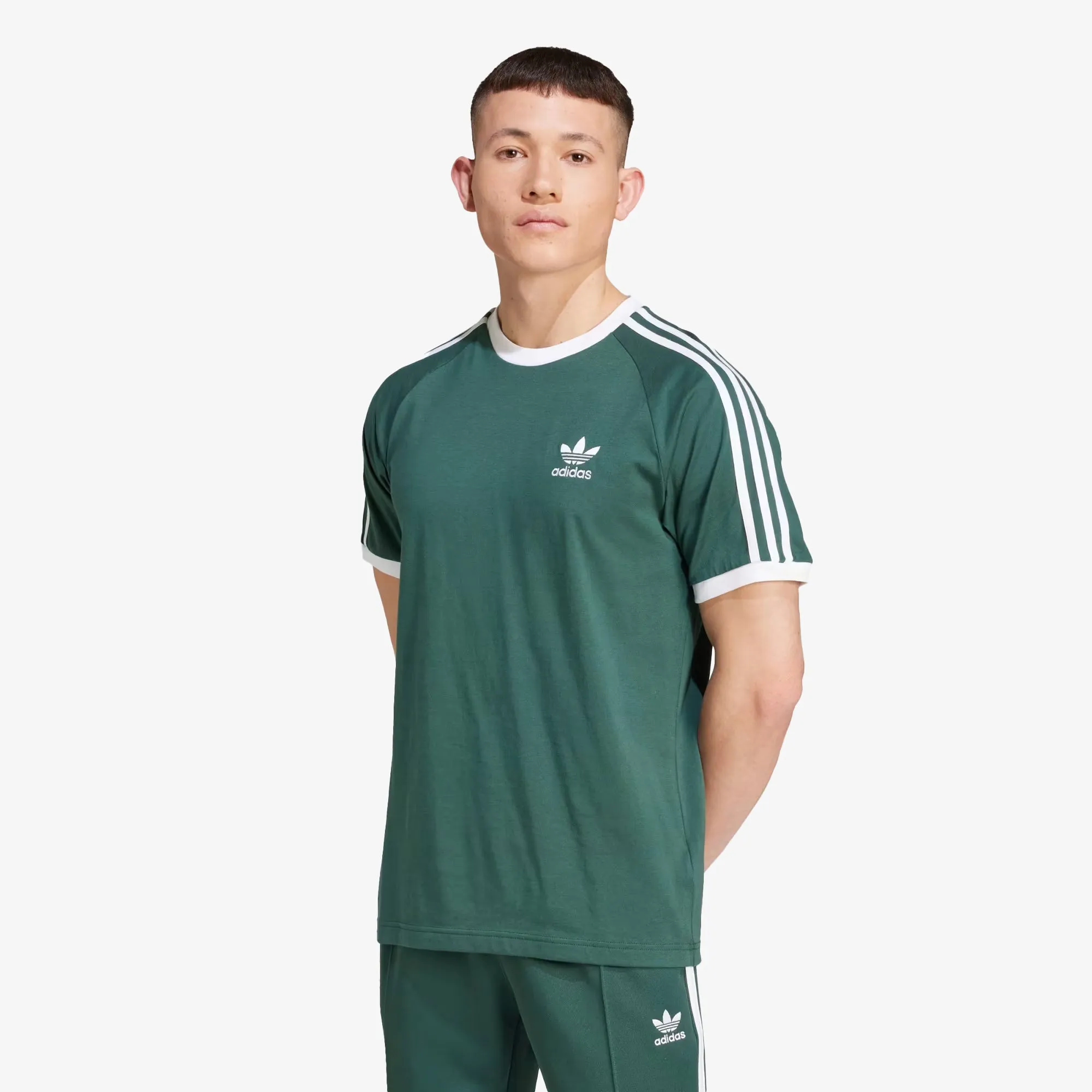 ADIDAS ORIGINALS | 3-STRIPES TEE { MINERAL GREEN