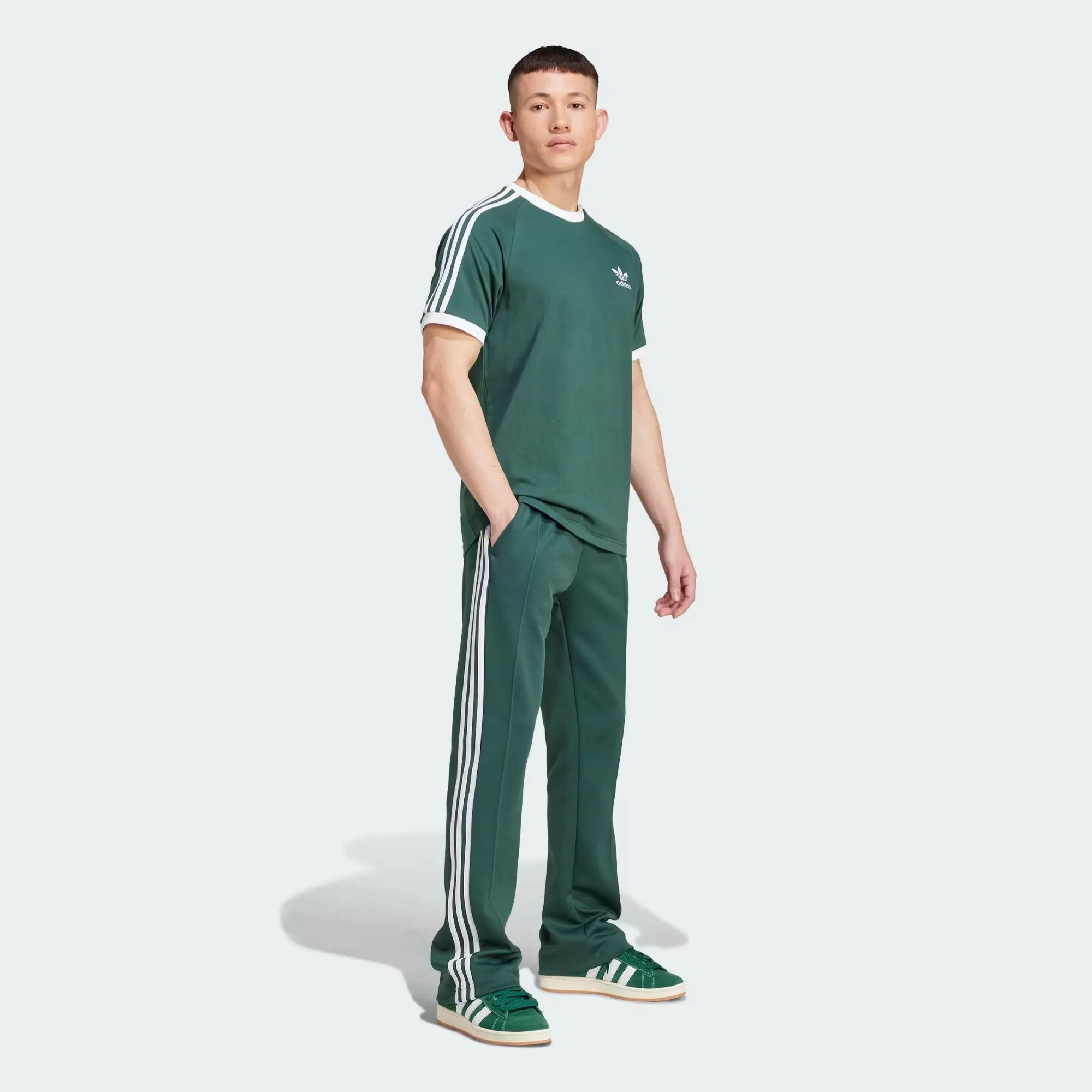 ADIDAS ORIGINALS | 3-STRIPES TEE { MINERAL GREEN