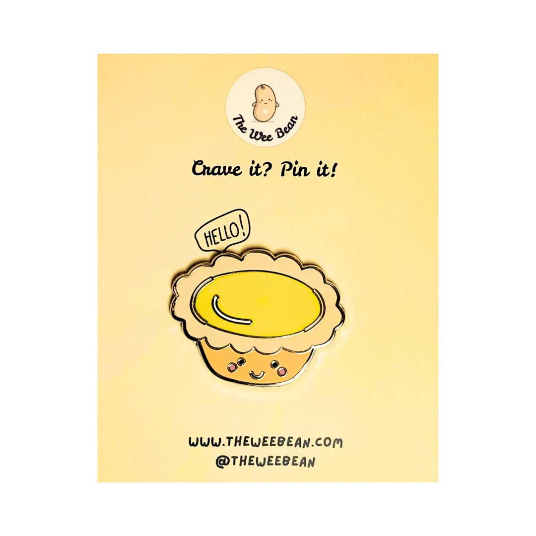 Adorable Enamel Pin Pals - Egg Tart
