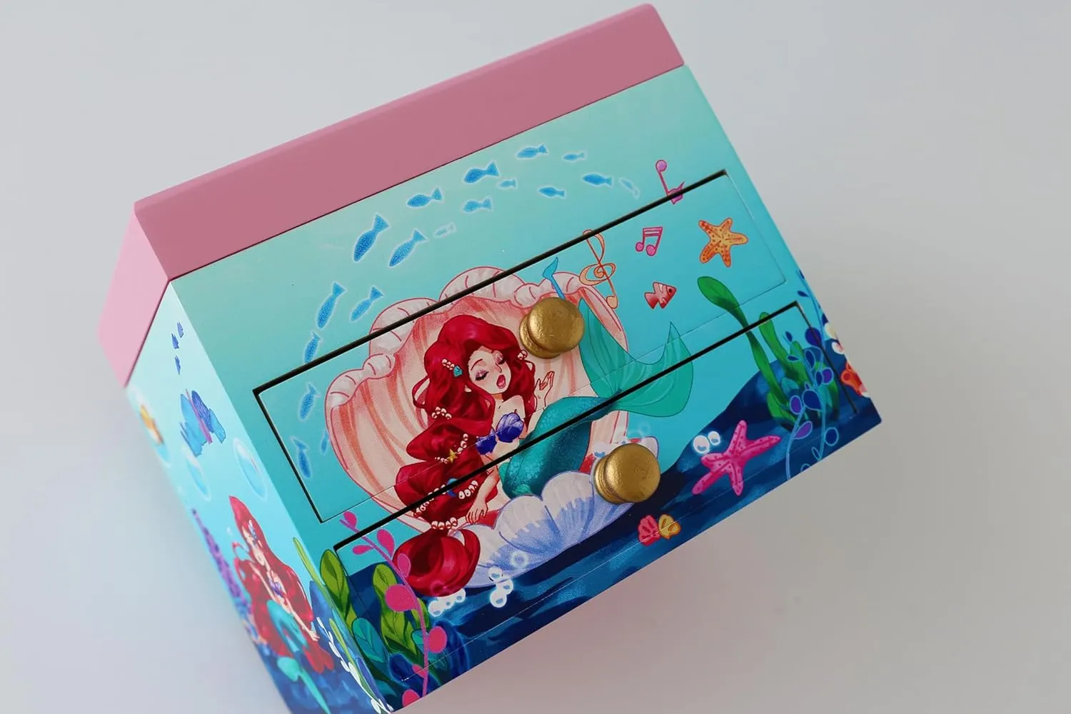 Agitation Unicorn Princess Wooden Musical Jewelry Box - Unicorn Gifts for Girls (A-Mermaid)