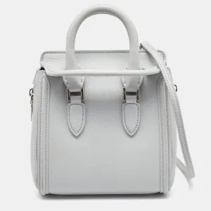 ALEXANDER MCQUEEN Grey Leather Mini Heroine Bag