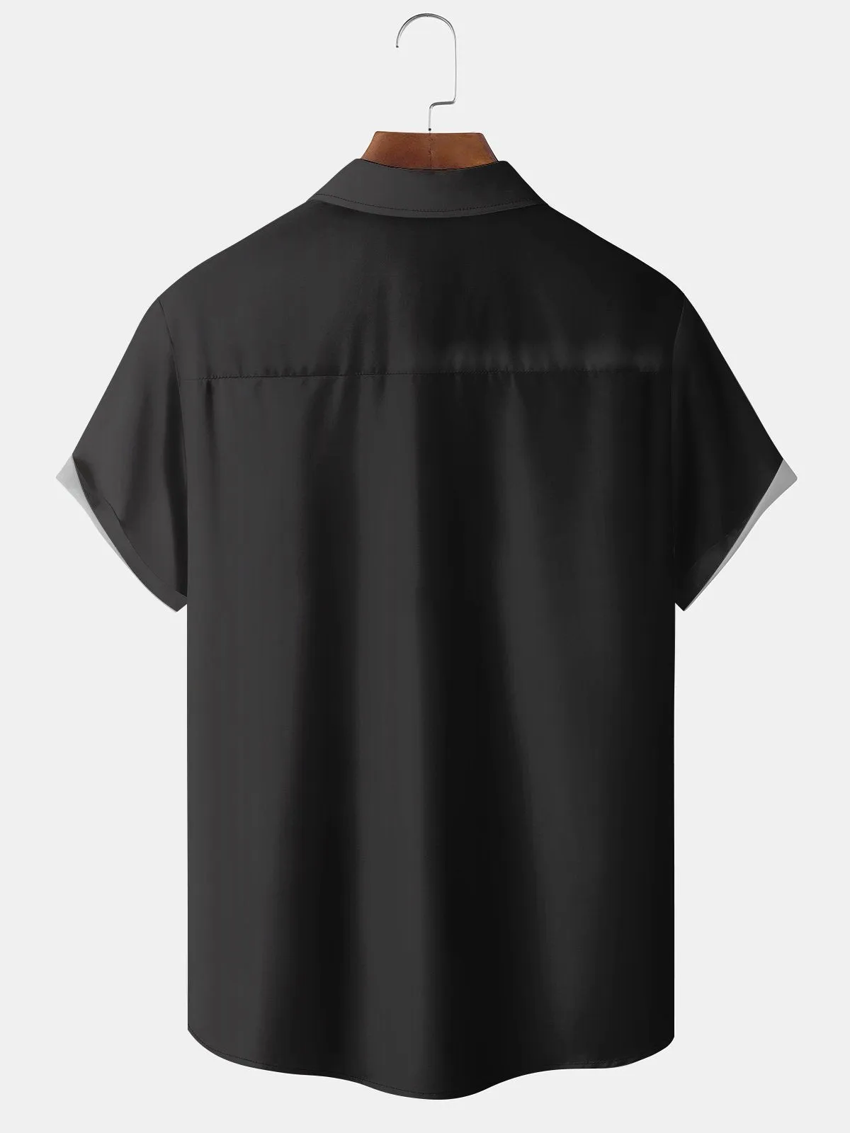 Alohadaddy Deep Gray Ombre Coconut Trees Casual Cotton-Blend Plus Size Shirts