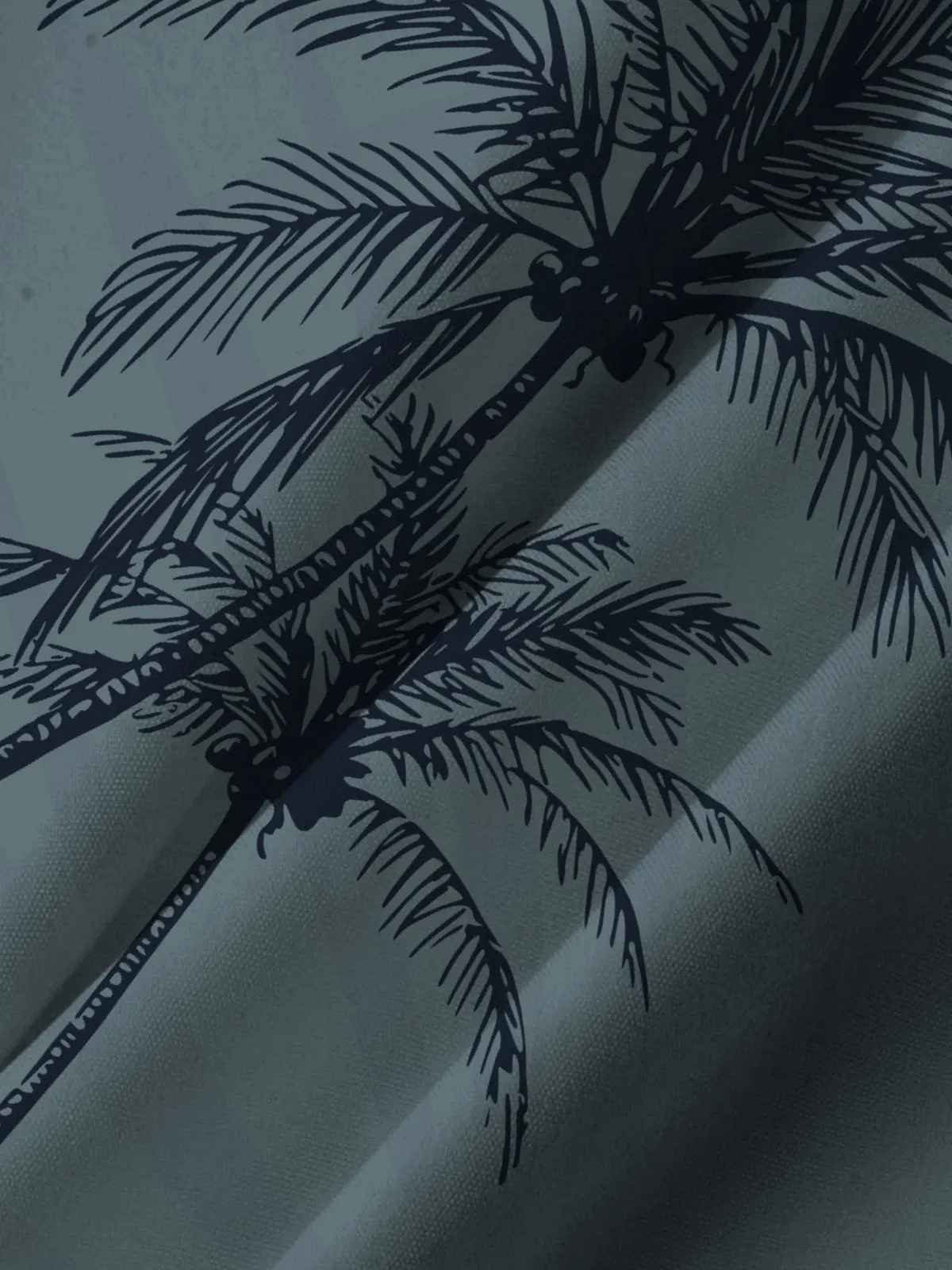 Alohadaddy Hawaiian Coconut Tree Tropical Plants Pocket Shirt