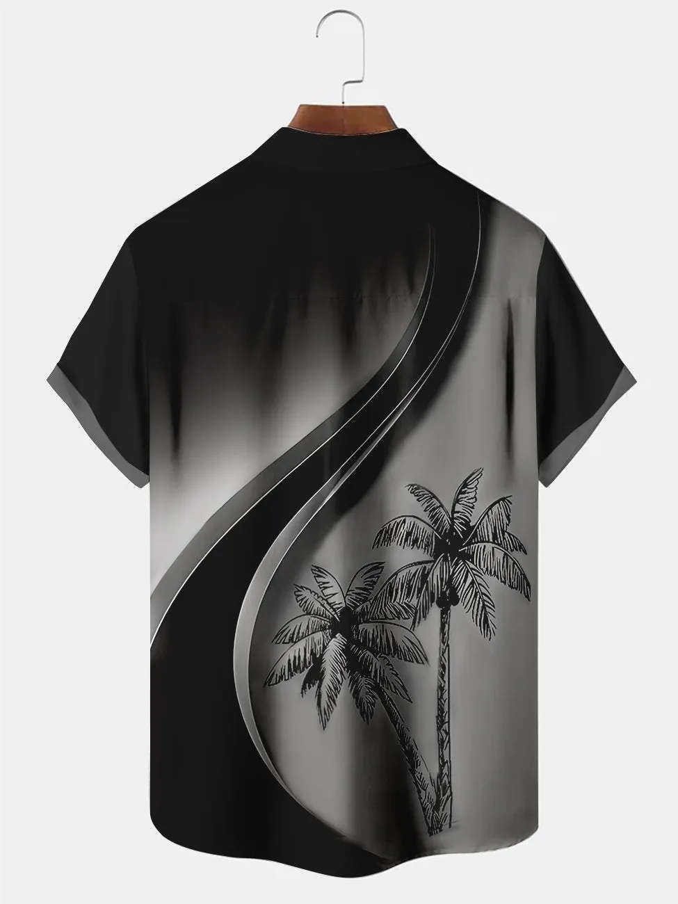 Alohadaddy Holiday Palm Tree Printed Casual Plus Size Shirts