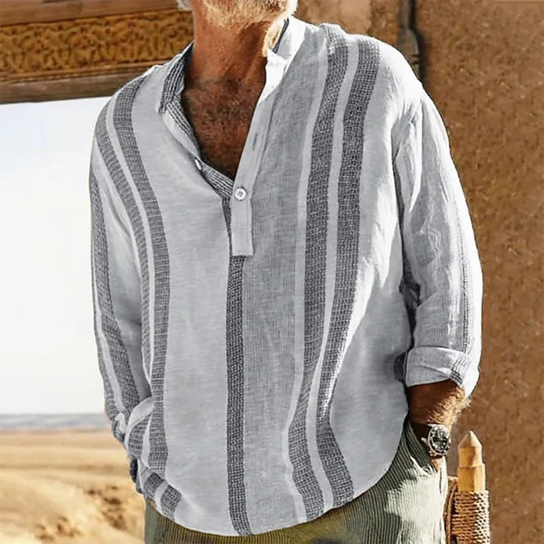 Aric - Long Sleeve Polo - Casual - High Quality Fabric - Ideal for Summer
