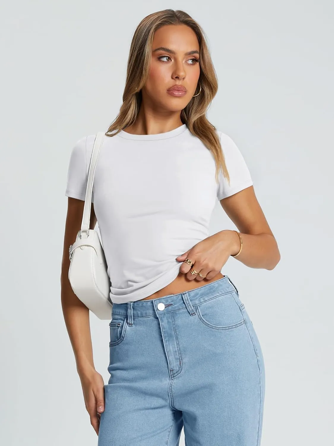 AUTOMET Womens Short Sleeve T Shirts Summer Crop Tops 2025 Going Out Basic Cute Tee Y2k Fitted Workout Clothes