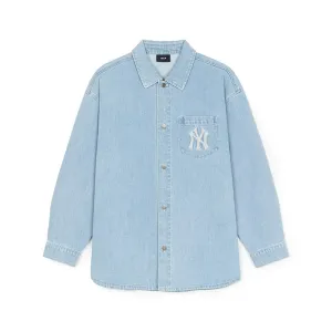 Basic Gradation Coopers Logo Denim Shirt New York Yankees