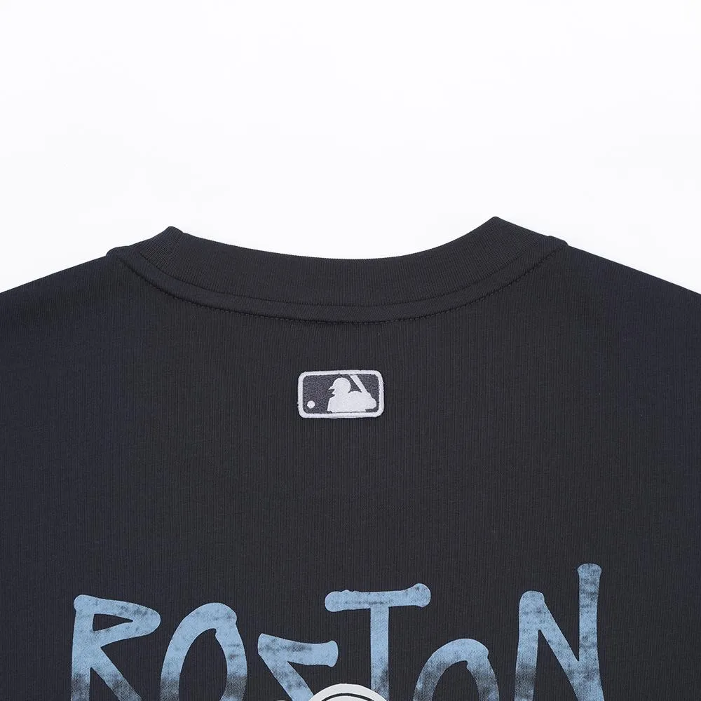 Basic Street Big Logo Oversized-Fit Long-Sleeve T-Shirt Boston Red Sox