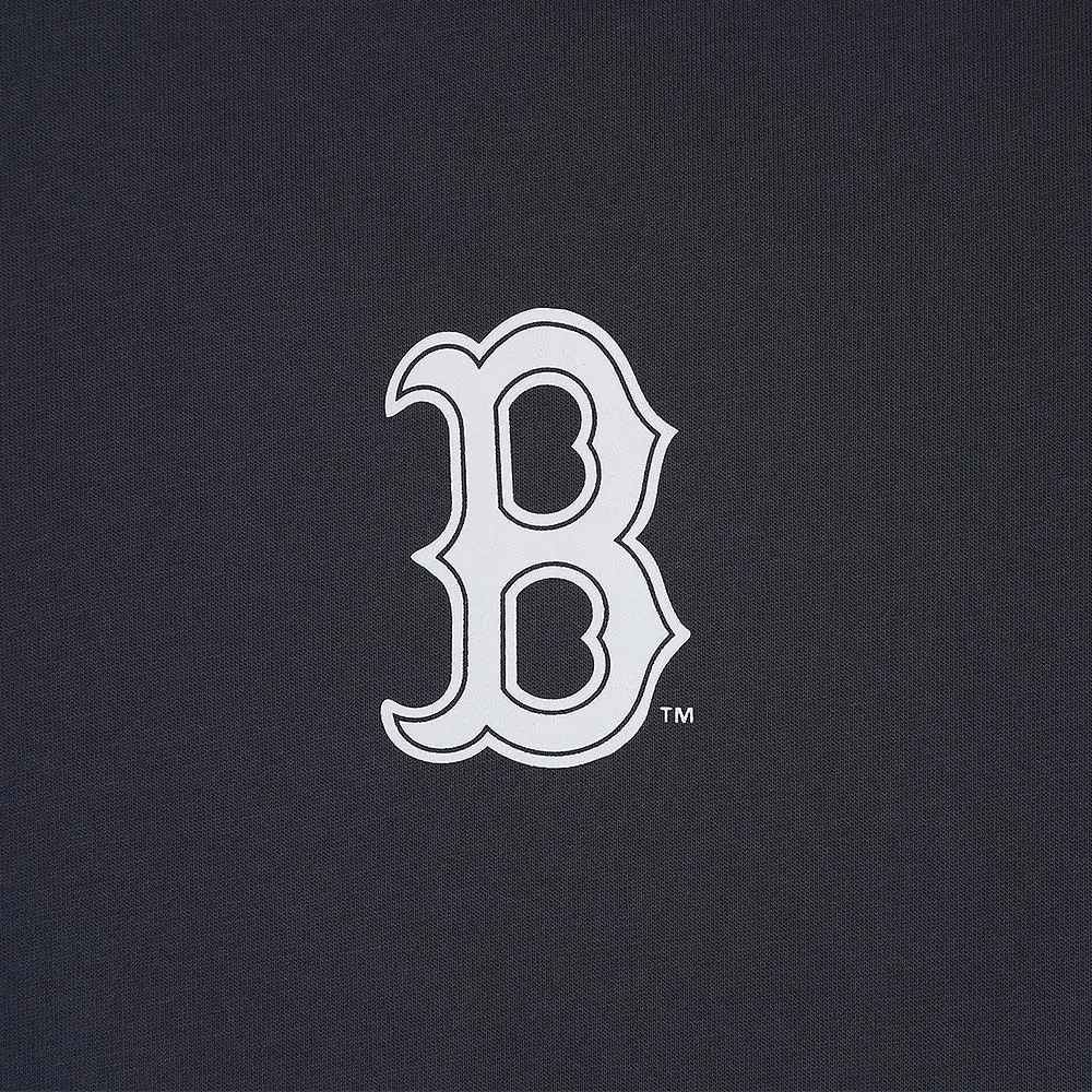 Basic Street Big Logo Oversized-Fit Long-Sleeve T-Shirt Boston Red Sox