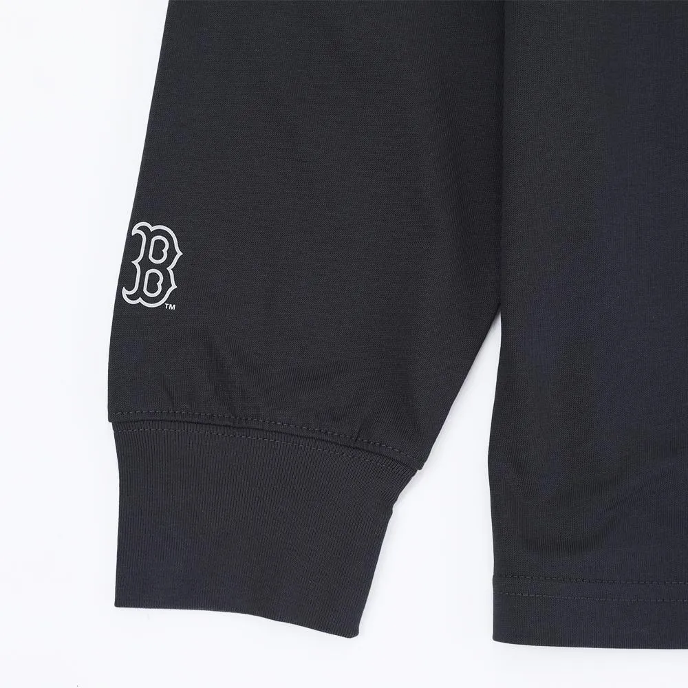 Basic Street Big Logo Oversized-Fit Long-Sleeve T-Shirt Boston Red Sox