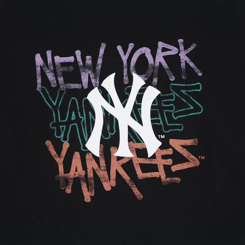 Basic Street Big Logo Oversized-Fit Long-Sleeve T-Shirt New York Yankees