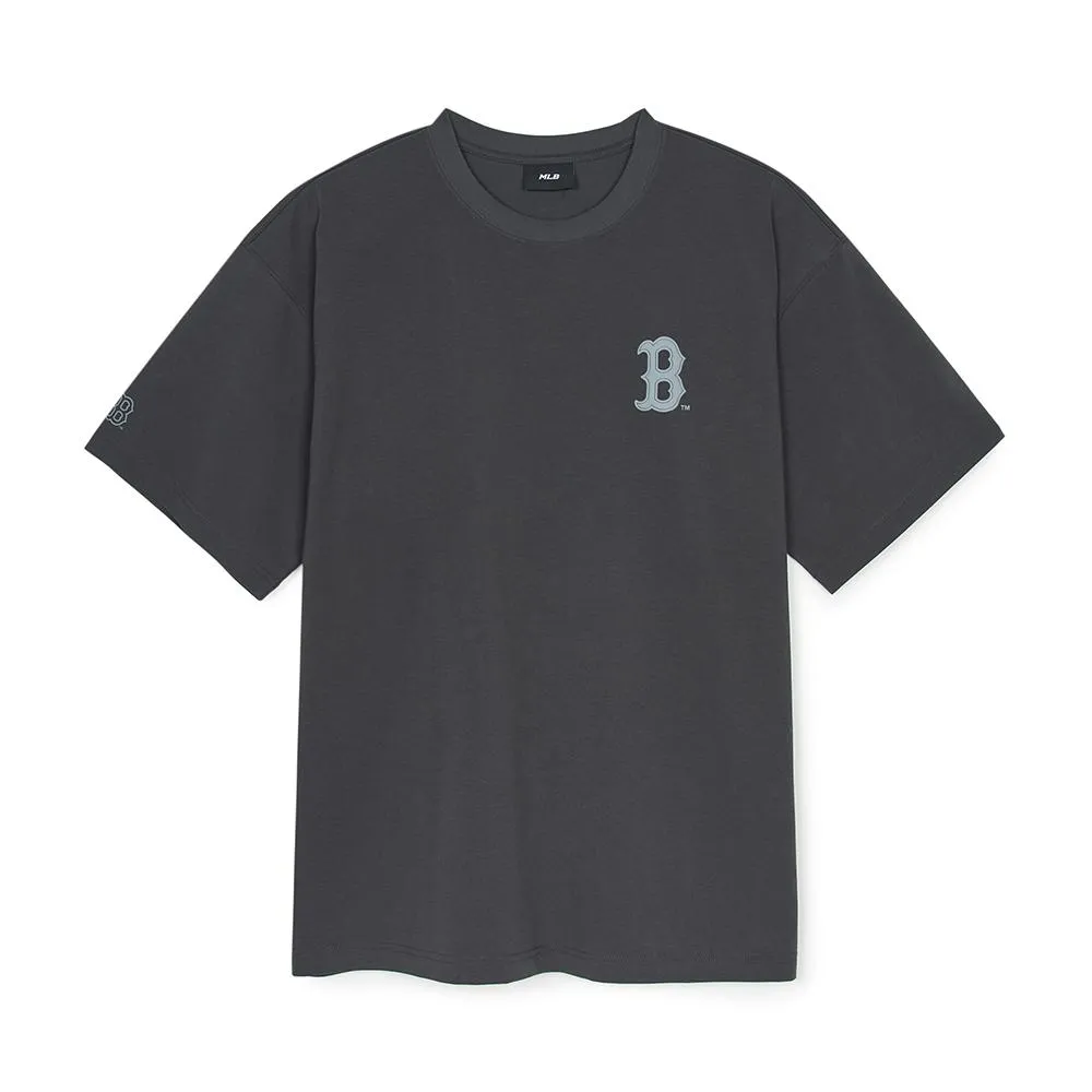 Basic Street Letter Logo Mega-Oversized-Fit T-Shirt Boston Red Sox