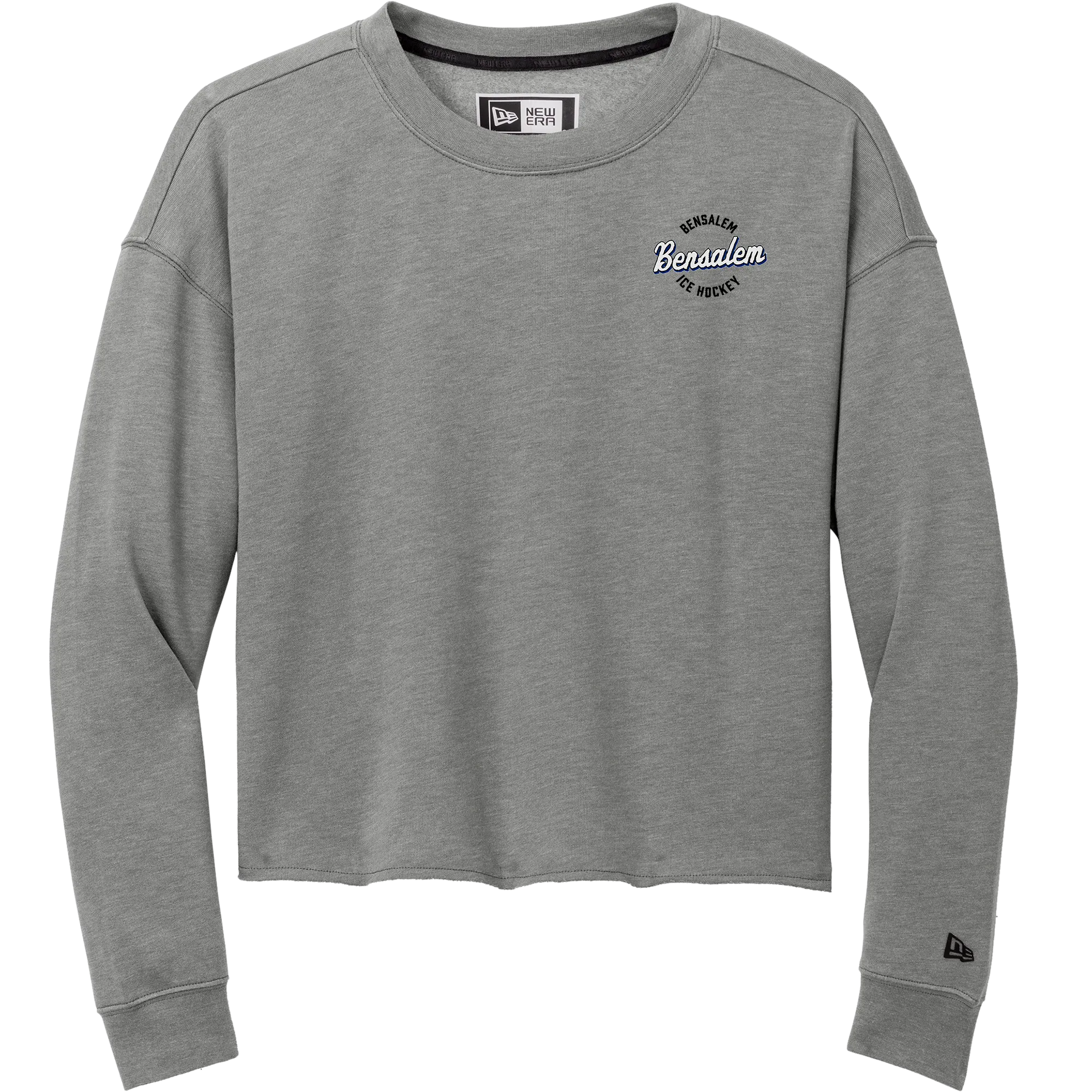 Bensalem New Era Ladies Tri-Blend Fleece Crop Crew