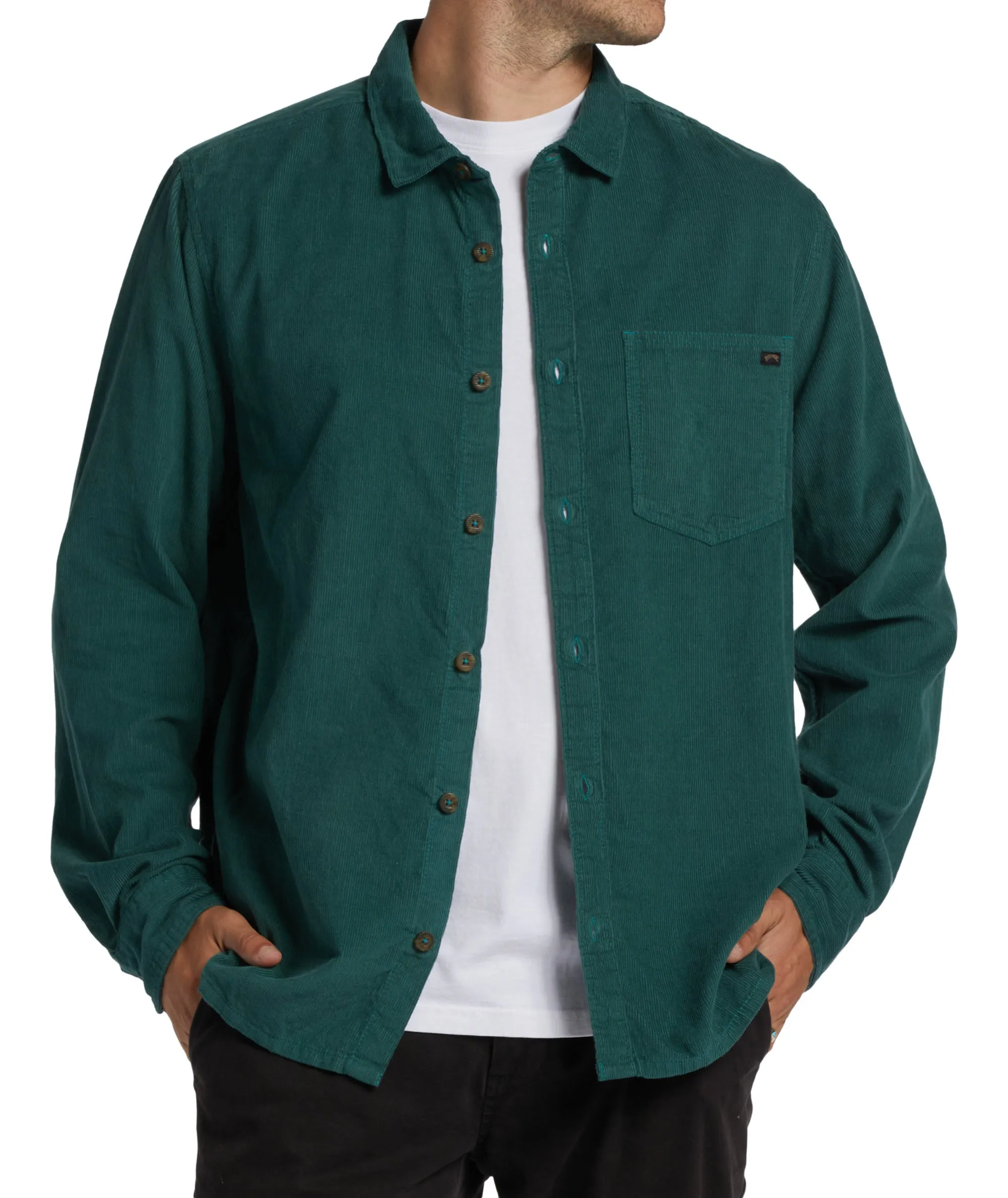 Billabong Bowie Cord L/S Shirt-Cypress