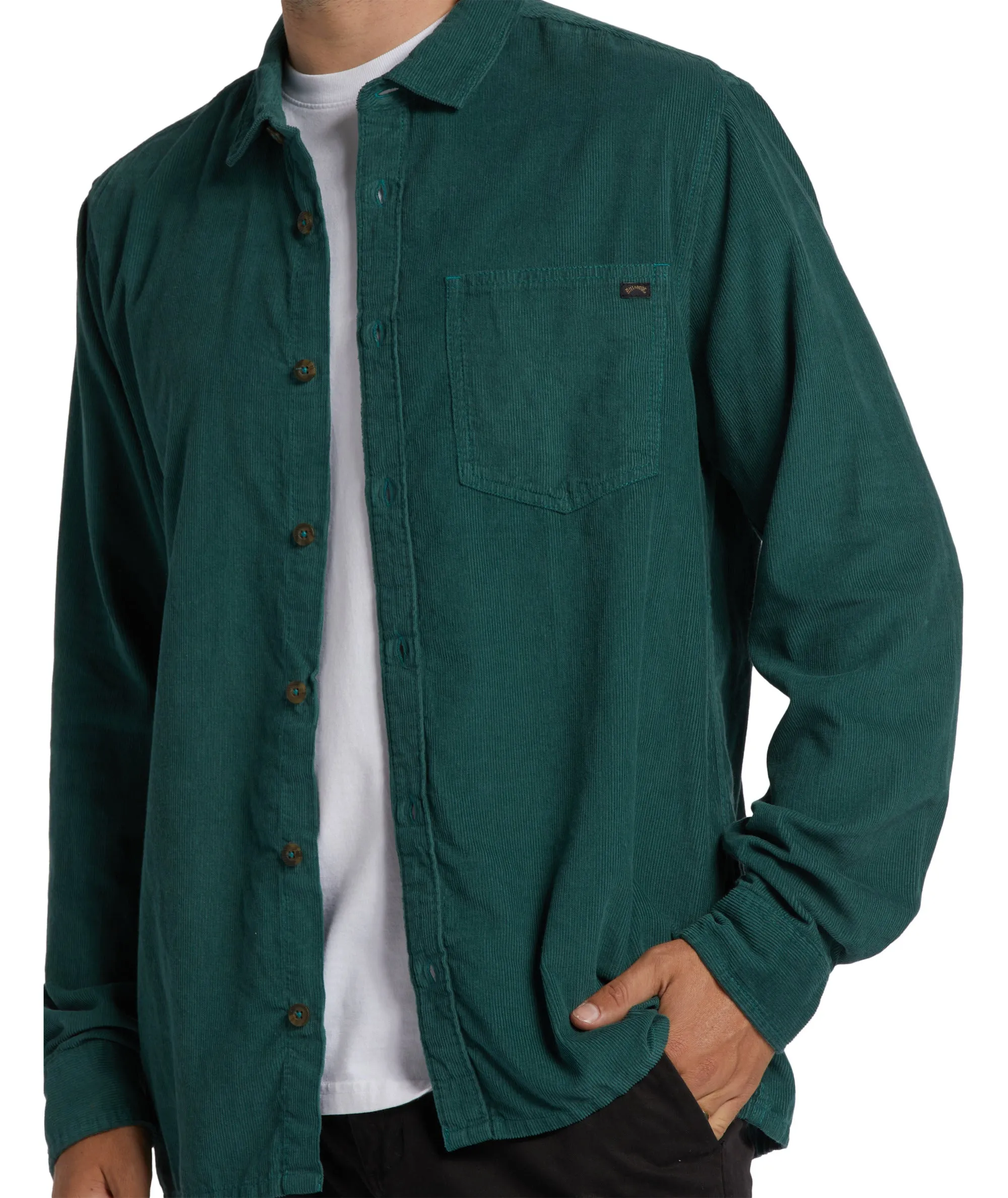 Billabong Bowie Cord L/S Shirt-Cypress