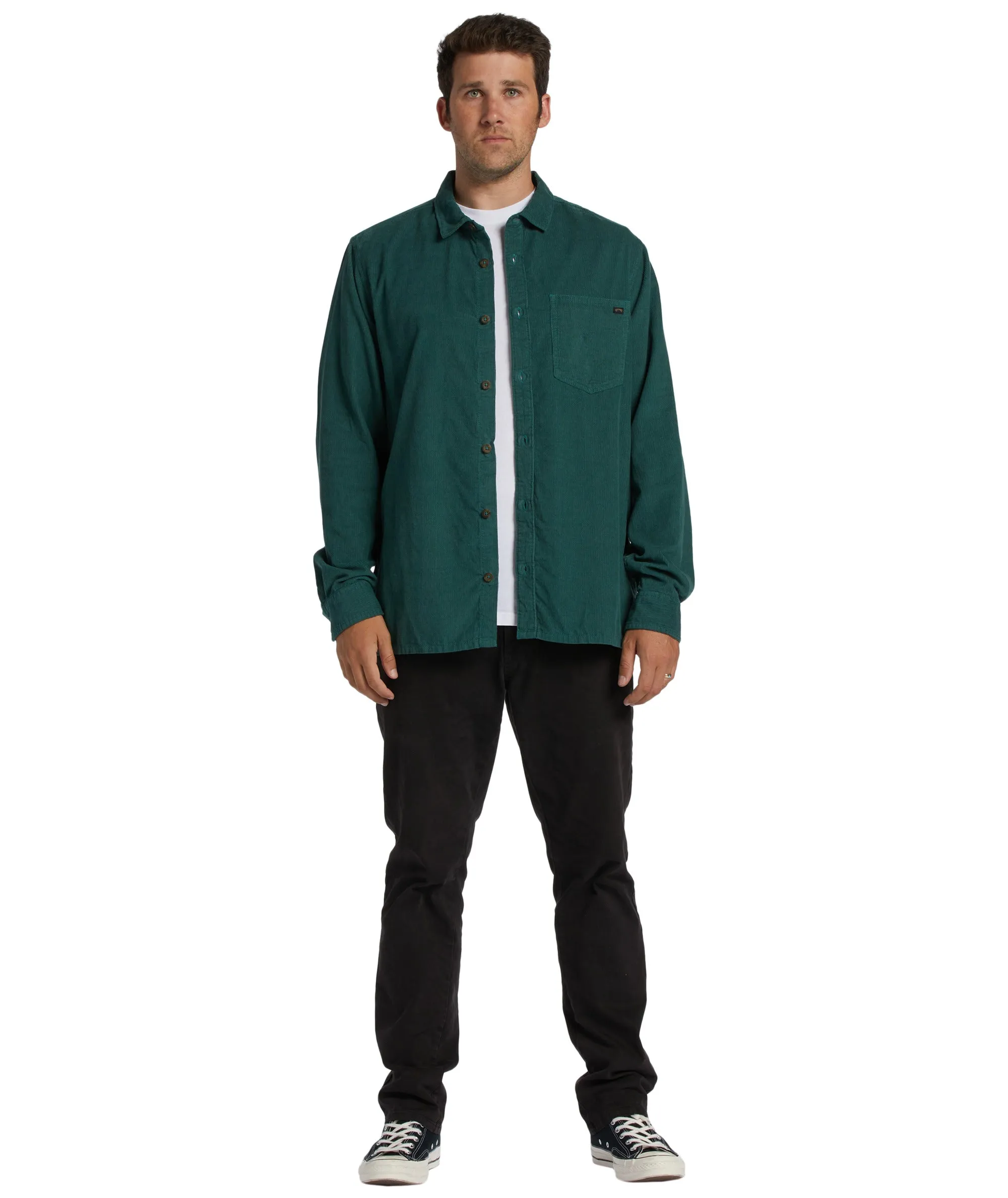 Billabong Bowie Cord L/S Shirt-Cypress