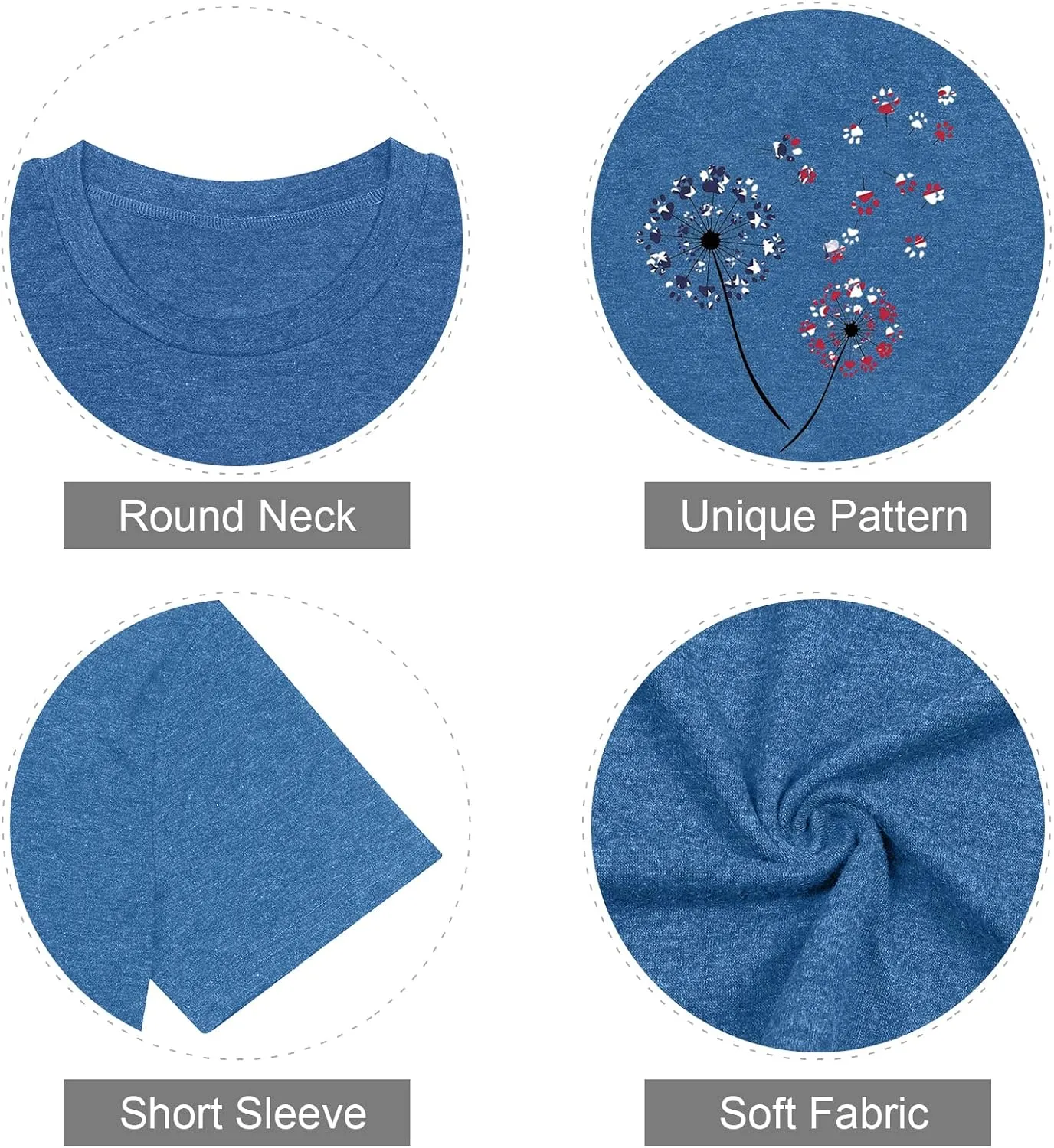 Binshre Plus Size Tops for Women Cute Graphic Tees Loose Fit Flower Printing Short Sleeve Crew Neck T Shirts