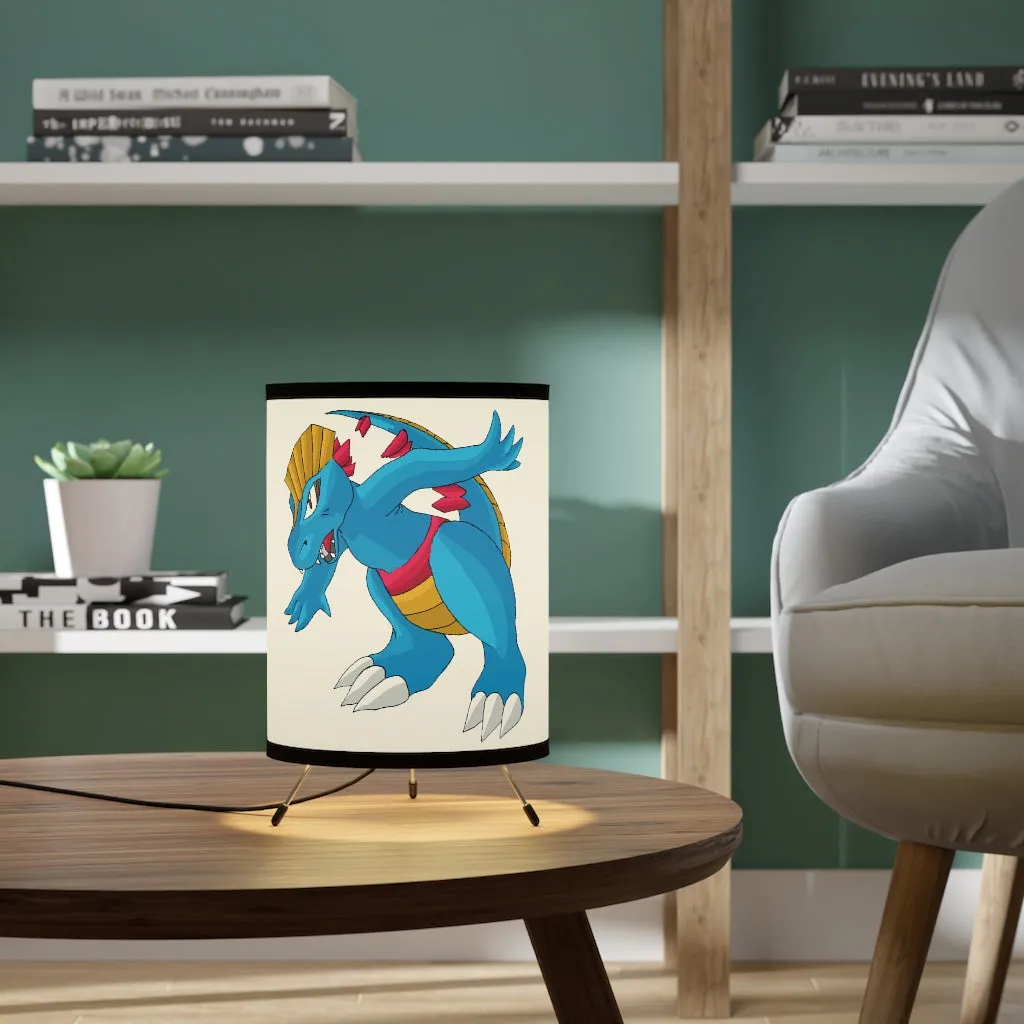 Blastdile Tripod Lamp with High-Res Printed Shade, US/CA plug