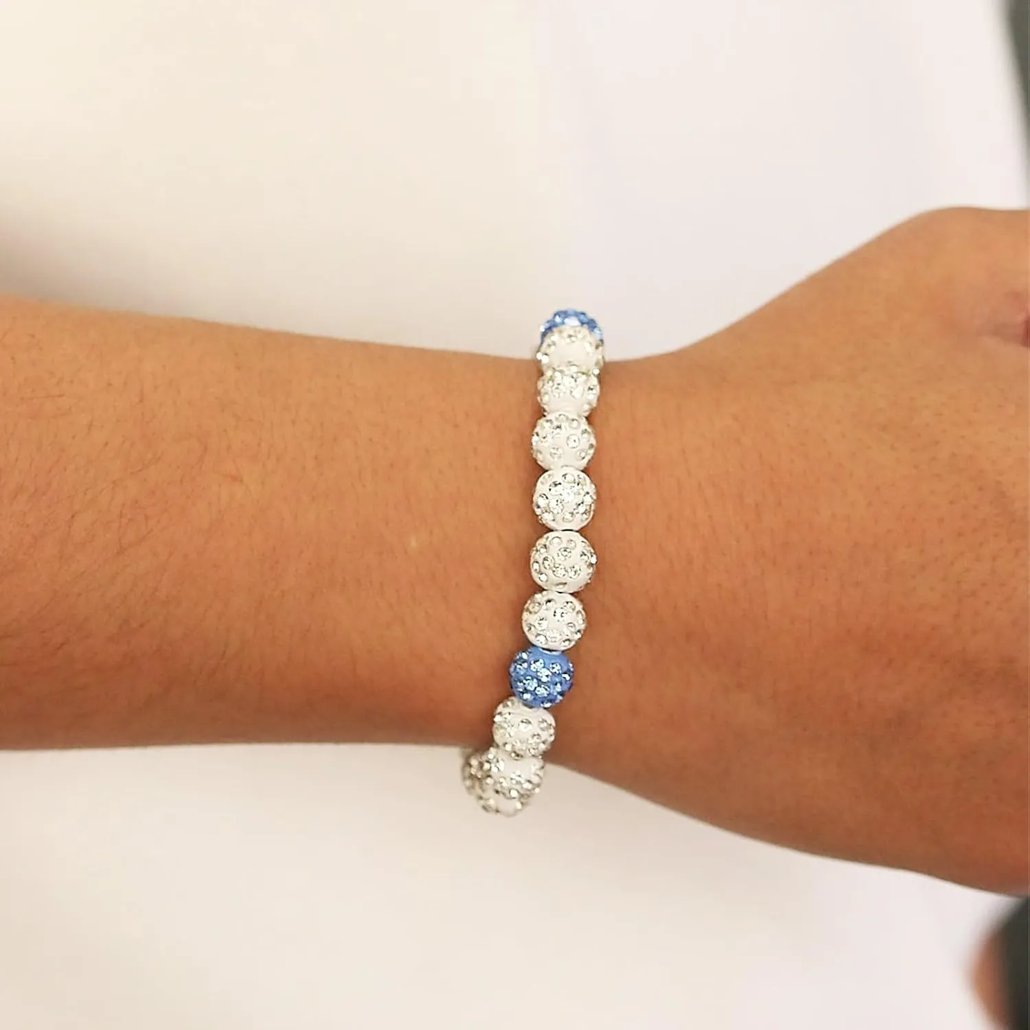 Bling Baseball Bracelet Ice Collection Bracelets for Competitive Athletes,Glitter Rhinestone Ball Bracelets for Men Inspired Sports Jewelry Accessory