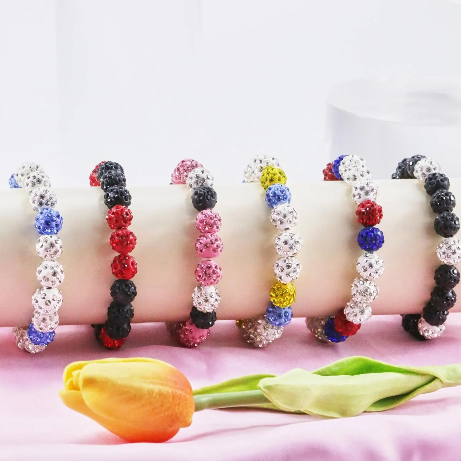 Bling Baseball Bracelet Ice Collection Bracelets for Competitive Athletes,Glitter Rhinestone Ball Bracelets for Men Inspired Sports Jewelry Accessory