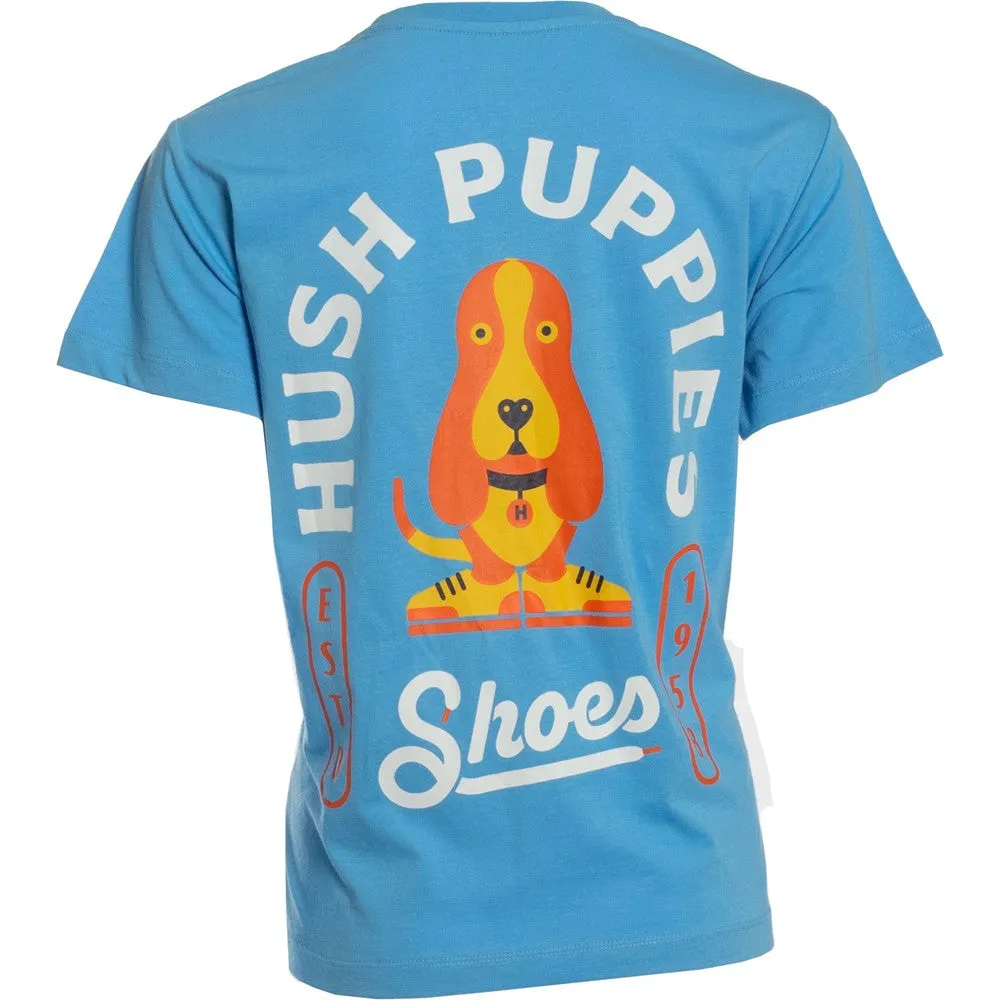 Blue Modern Basset Ladies T-Shirt