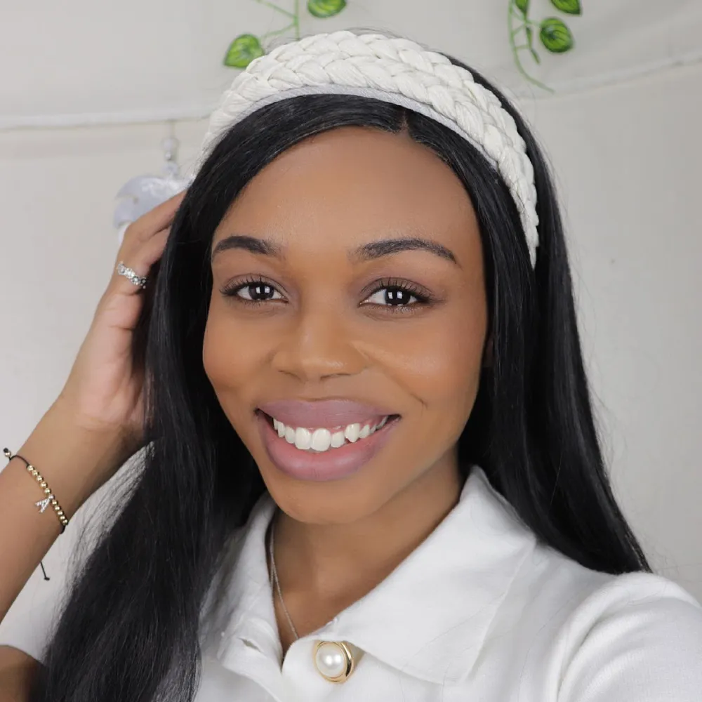 Blushing Braid Headband - Ivory