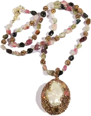 Boho Necklaces for Women/Men Trendy,32/35/36 Inch Natural Stone Beaded Long Pendant Necklaces for Womens,Handmade Bohemian Fashion Chakra Chunky Statement Charm Necklace Jewelry Gift