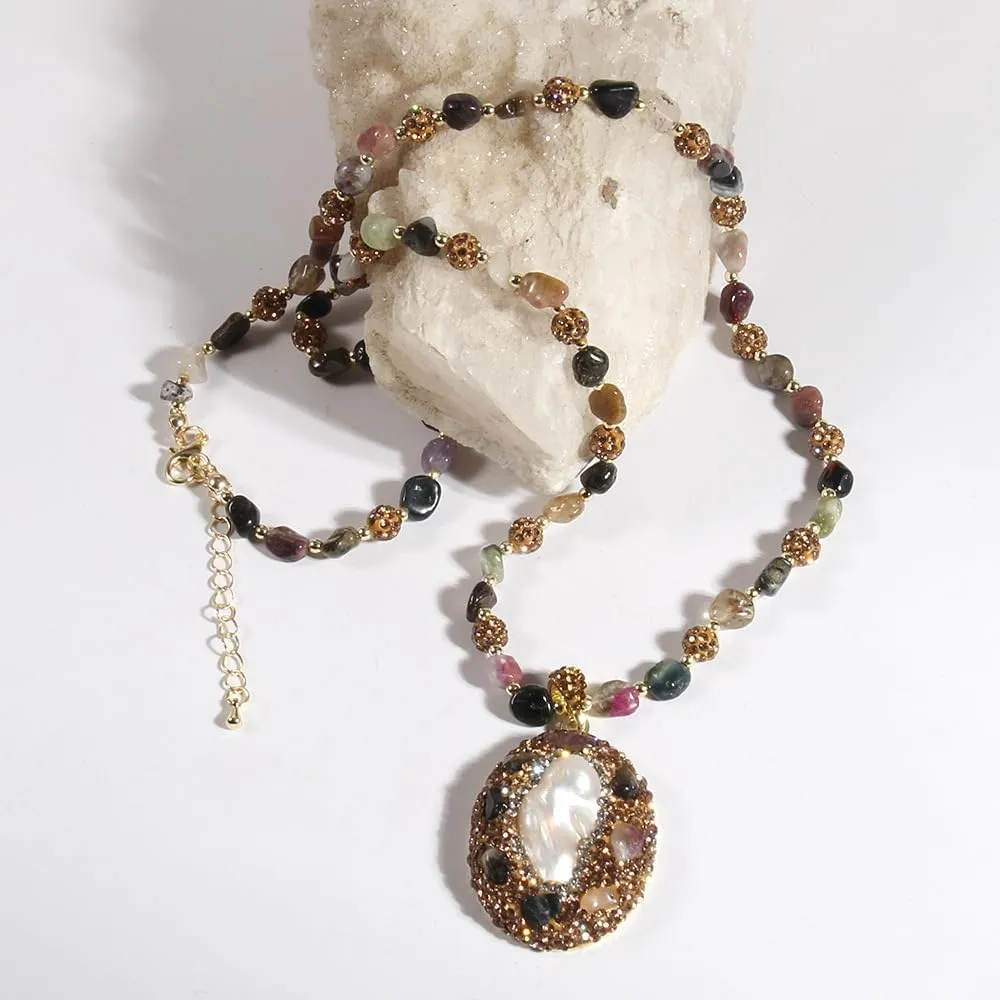Boho Necklaces for Women/Men Trendy,32/35/36 Inch Natural Stone Beaded Long Pendant Necklaces for Womens,Handmade Bohemian Fashion Chakra Chunky Statement Charm Necklace Jewelry Gift