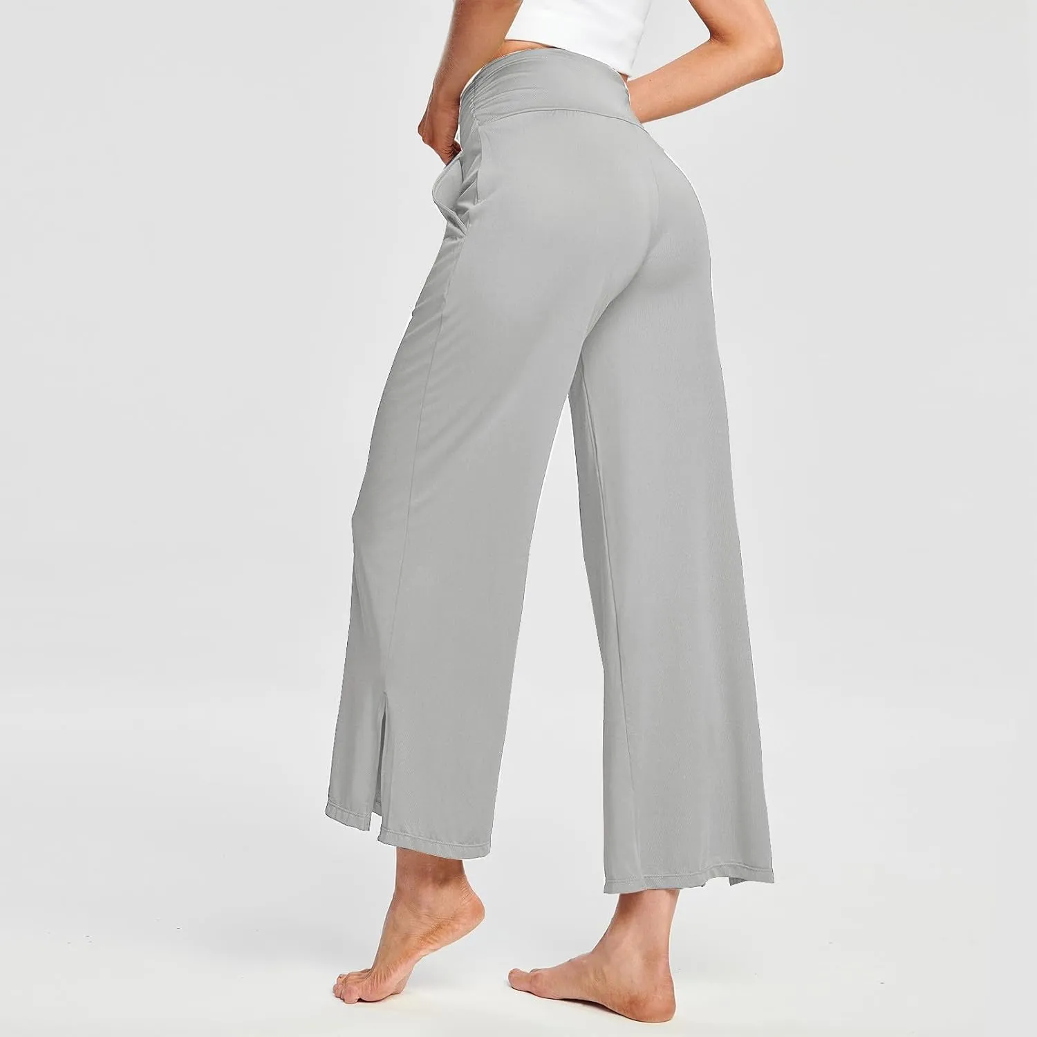 Boot Cut Yoga Pants Women Lightweight Casual Wide Leg Pants Loose Workout Running Trousers with Pockets Fall Outfits