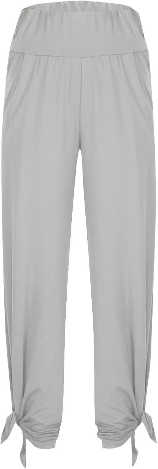 Boot Cut Yoga Pants Women Lightweight Casual Wide Leg Pants Loose Workout Running Trousers with Pockets Fall Outfits