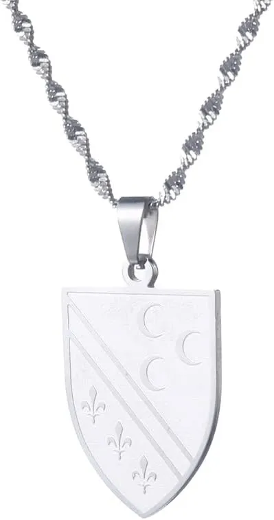 Bosnians Pendant Necklaces Stainless Steel Bosna Charm Bosnia and Herzegovina Jewelry